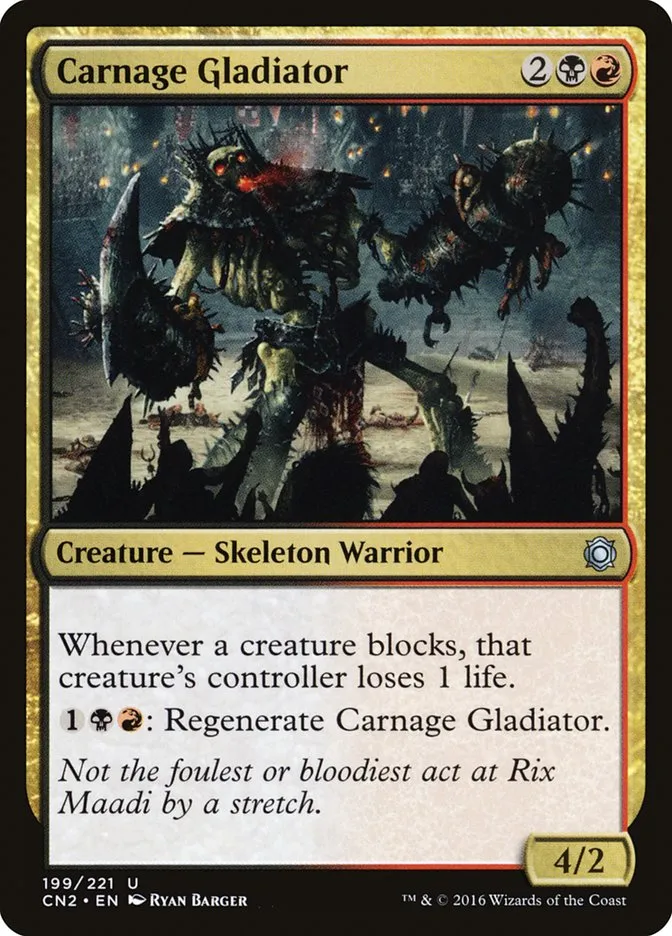 Carnage Gladiator Front Face