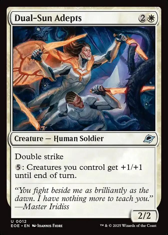 Dual-Sun Adepts Front Face