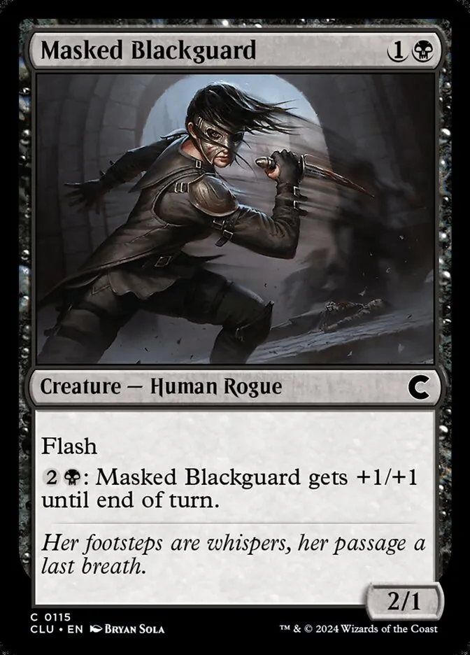Masked Blackguard Front Face