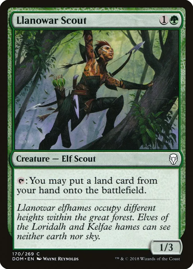 Llanowar Scout Front Face