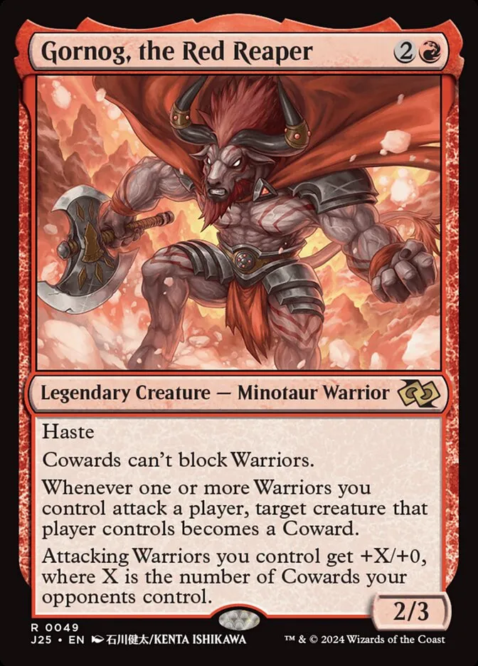 Gornog, the Red Reaper Front Face