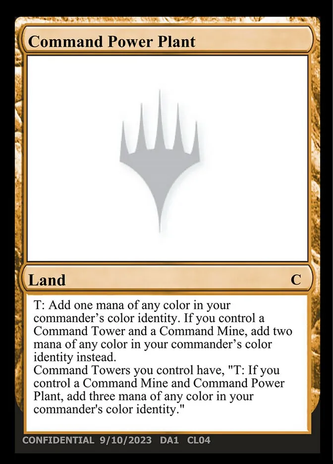 Command Power Plant Front Face