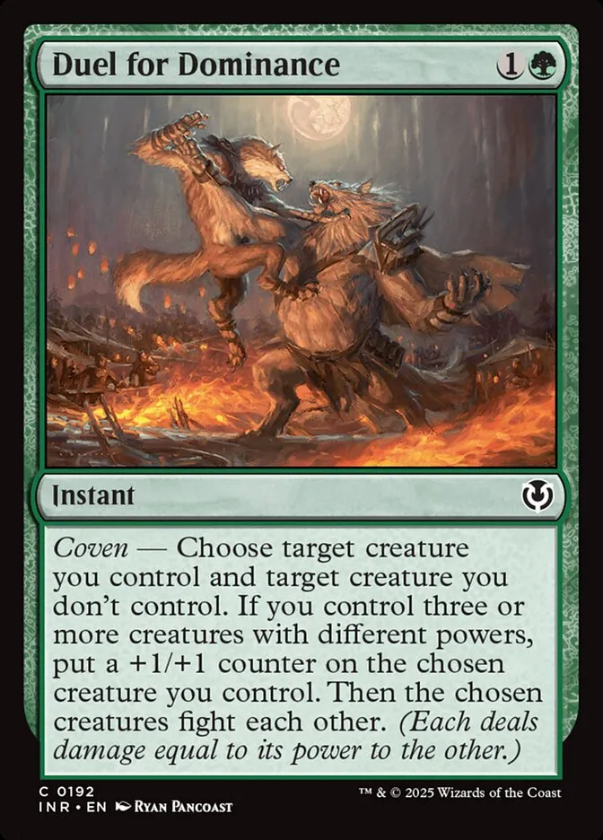Duel for Dominance Front Face