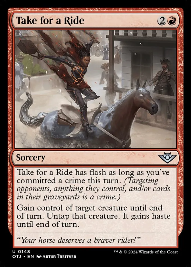 Take for a Ride Front Face