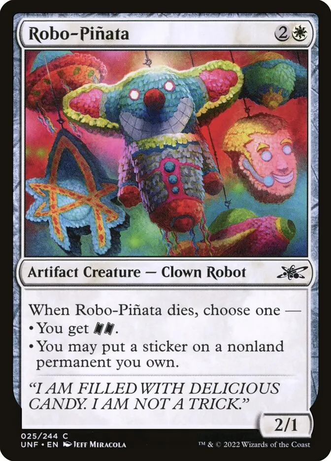 Robo-Piñata Front Face