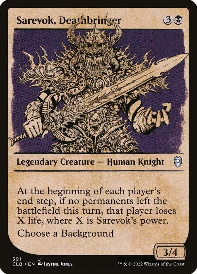 Sarevok, Deathbringer Front Face