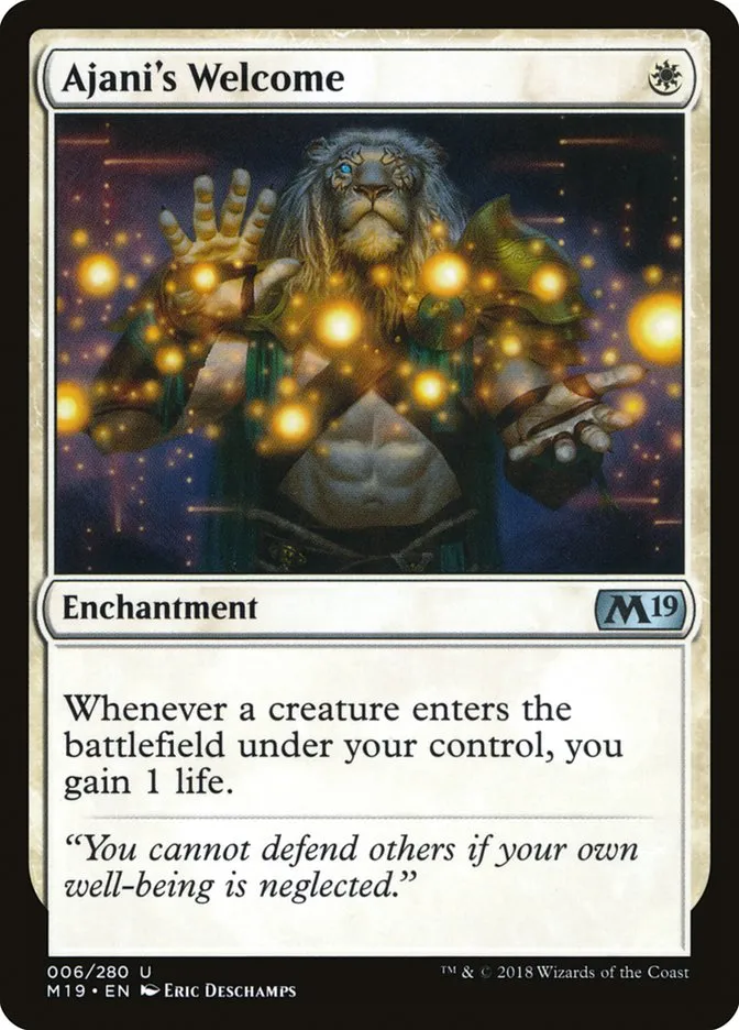 Ajani's Welcome Front Face