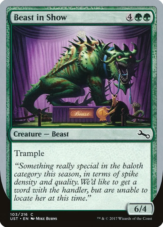 Beast in Show Front Face