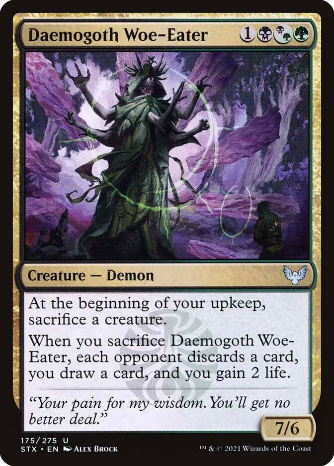 Daemogoth Woe-Eater Front Face