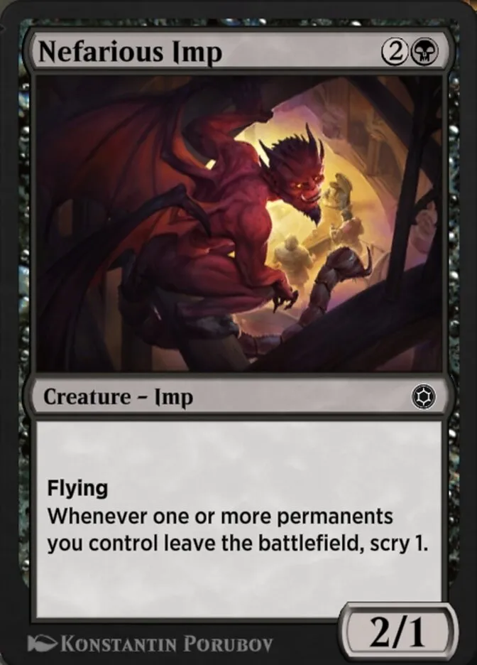 Nefarious Imp Front Face