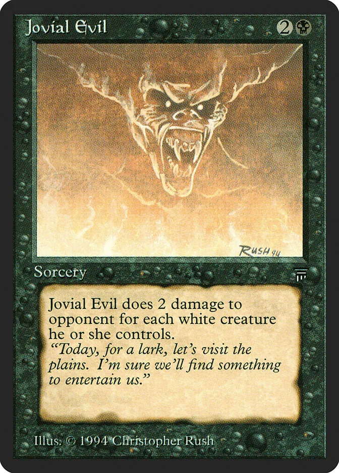 Jovial Evil Front Face