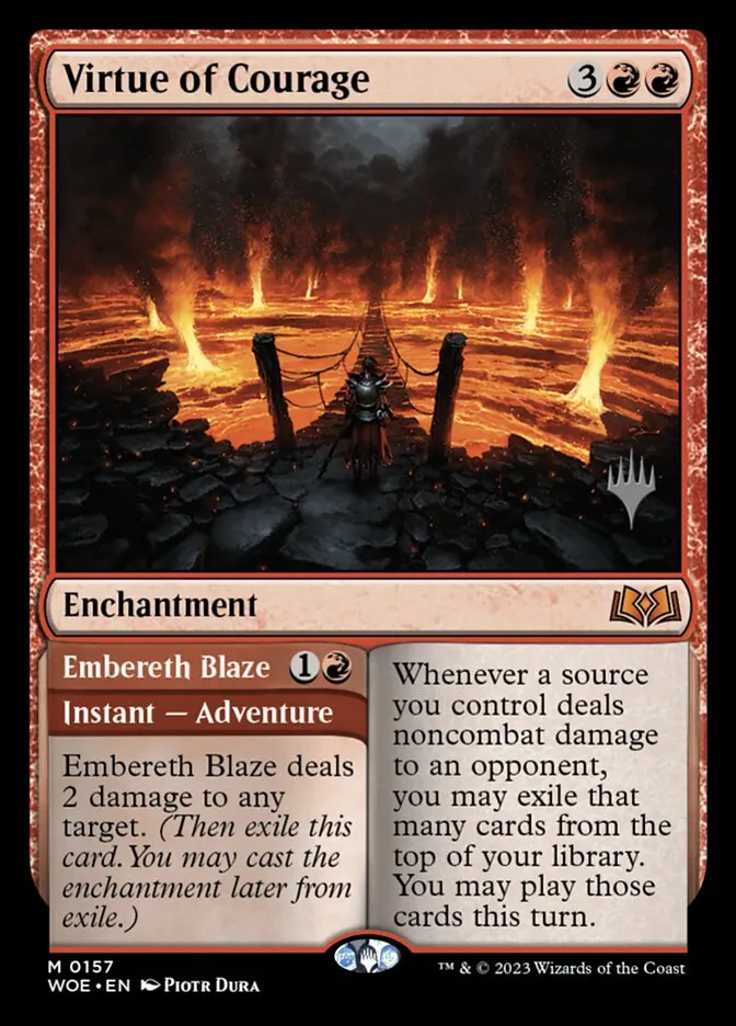 Virtue of Courage // Embereth Blaze Front Face