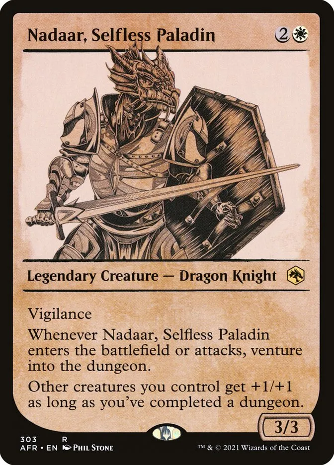 Nadaar, Selfless Paladin Front Face