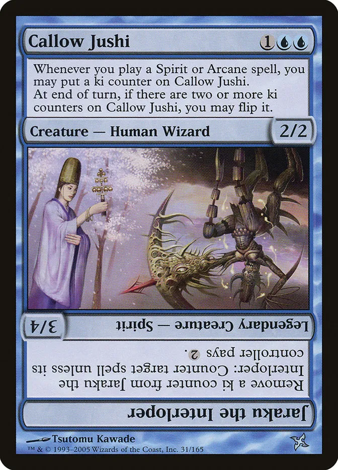 Callow Jushi // Jaraku the Interloper Front Face