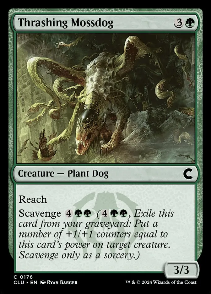 Thrashing Mossdog Front Face