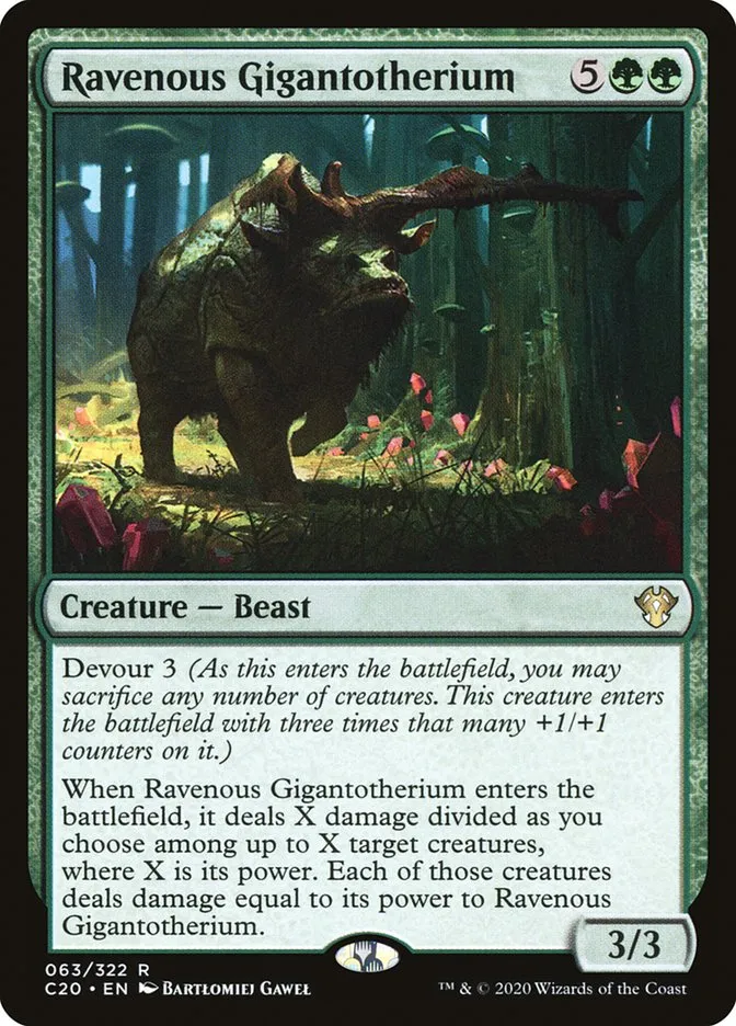 Ravenous Gigantotherium Front Face
