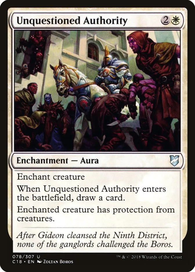 Unquestioned Authority Front Face
