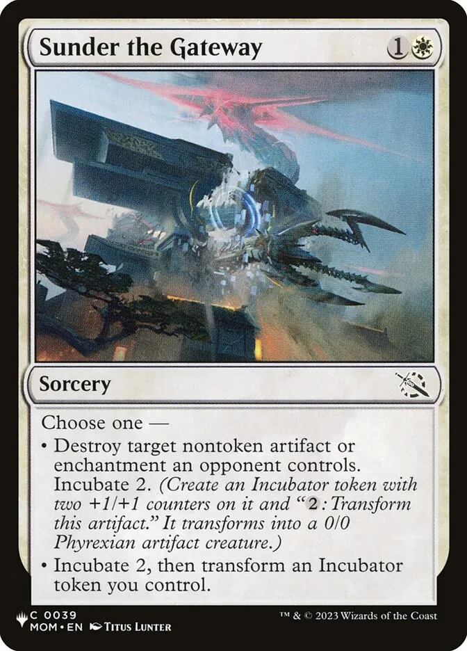 Sunder the Gateway Front Face
