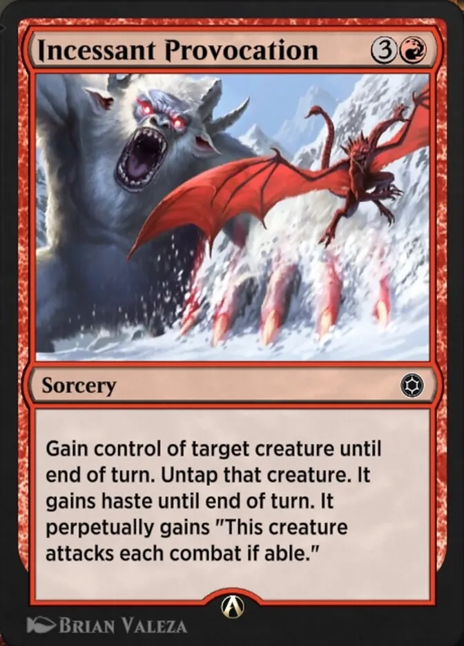 Incessant Provocation Front Face