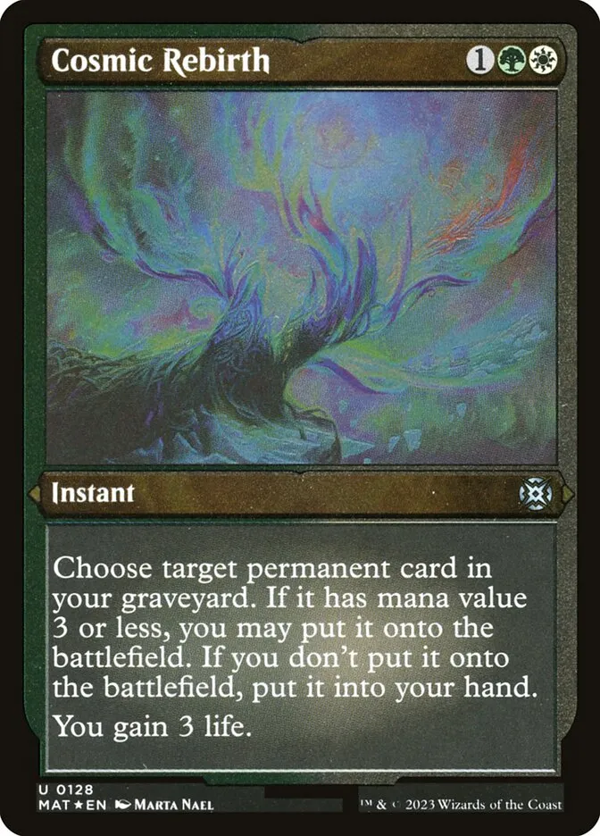 Cosmic Rebirth Front Face