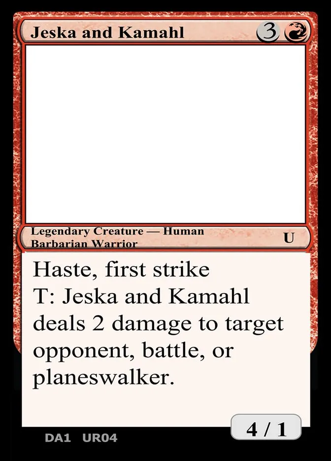 Jeska and Kamahl Front Face