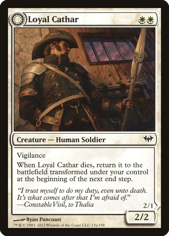 Loyal Cathar // Unhallowed Cathar Front Face