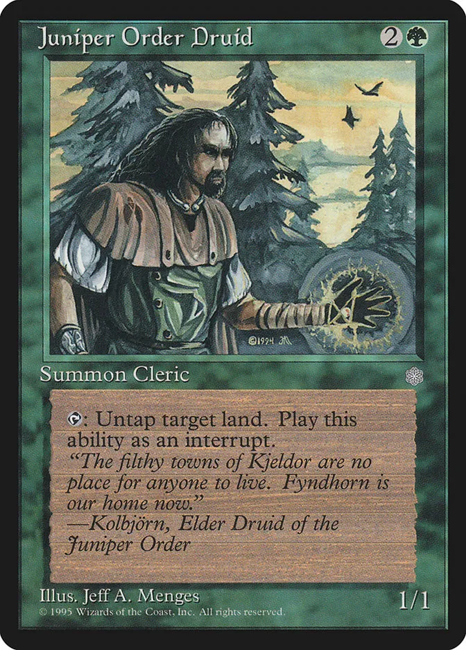 Juniper Order Druid Front Face