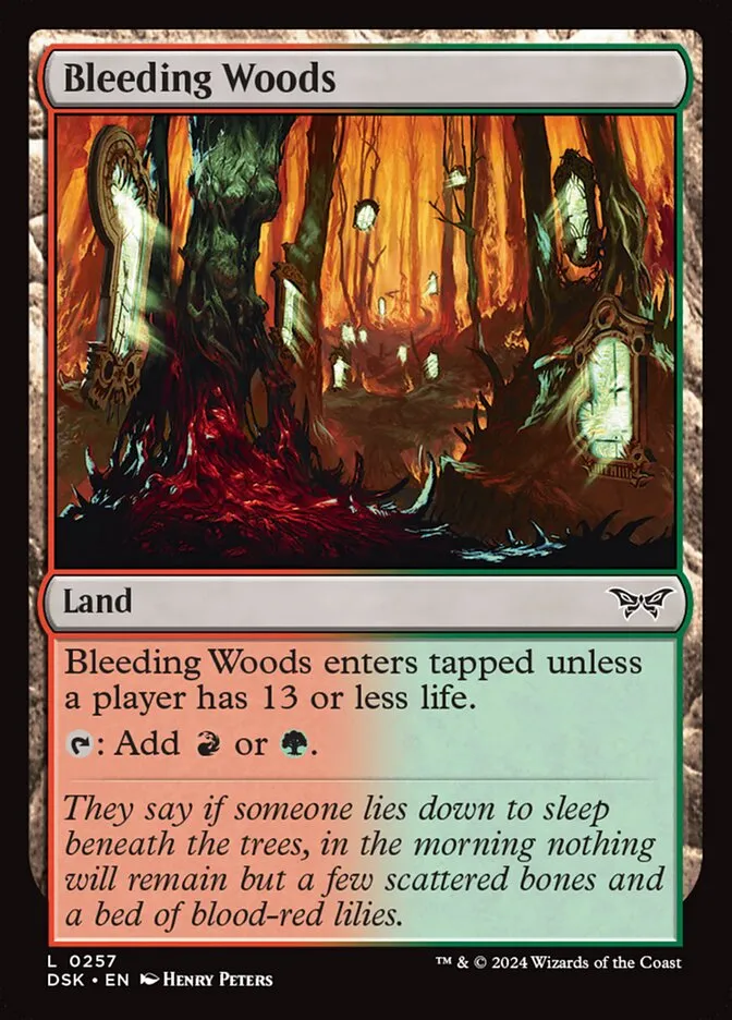 Bleeding Woods Front Face