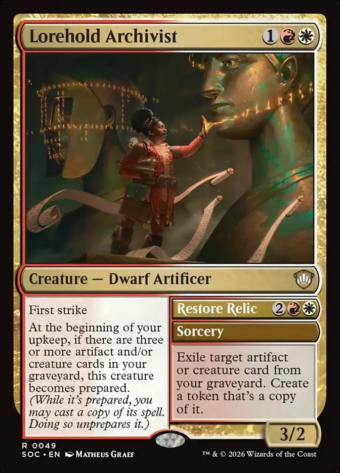 Lorehold Archivist // Restore Relic Front Face