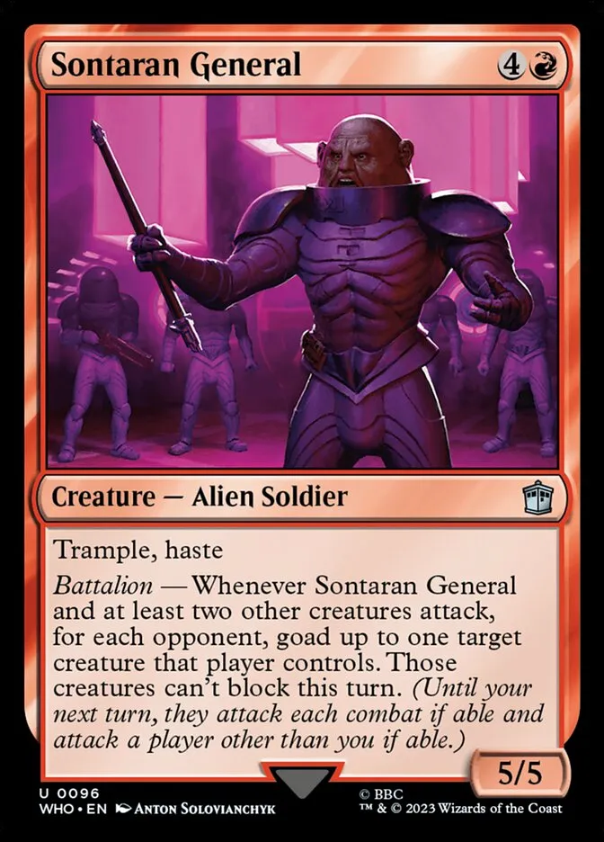 Sontaran General Front Face