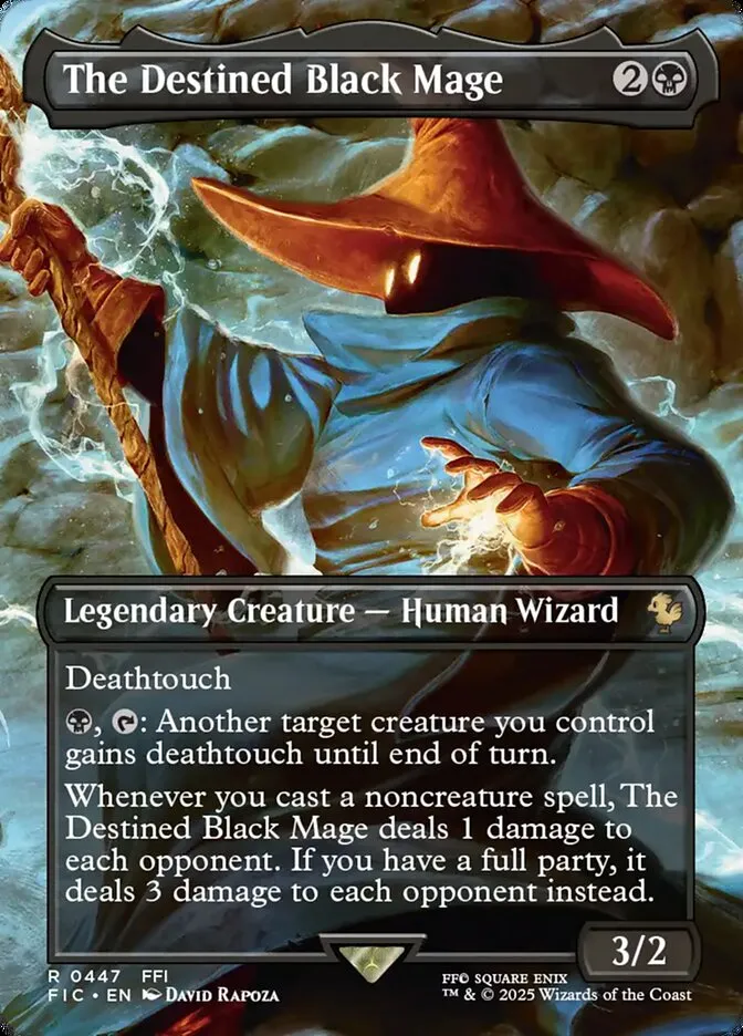 The Destined Black Mage Front Face