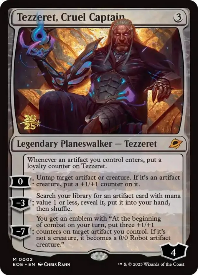 Tezzeret, Cruel Captain Front Face