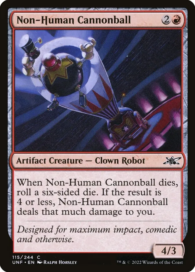 Non-Human Cannonball Front Face