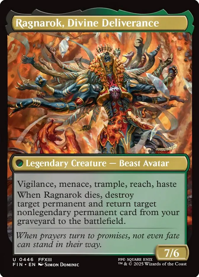 Ragnarok, Divine Deliverance Front Face