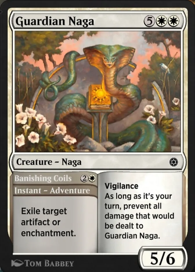 Guardian Naga // Banishing Coils Front Face