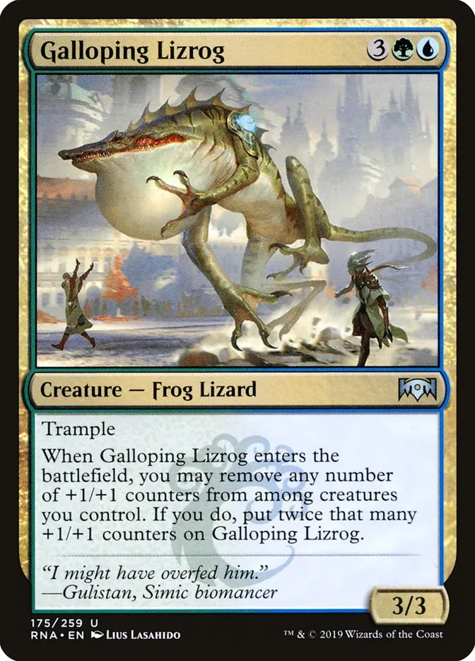 Galloping Lizrog Front Face
