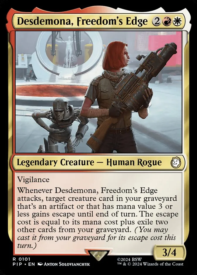 Desdemona, Freedom's Edge Front Face