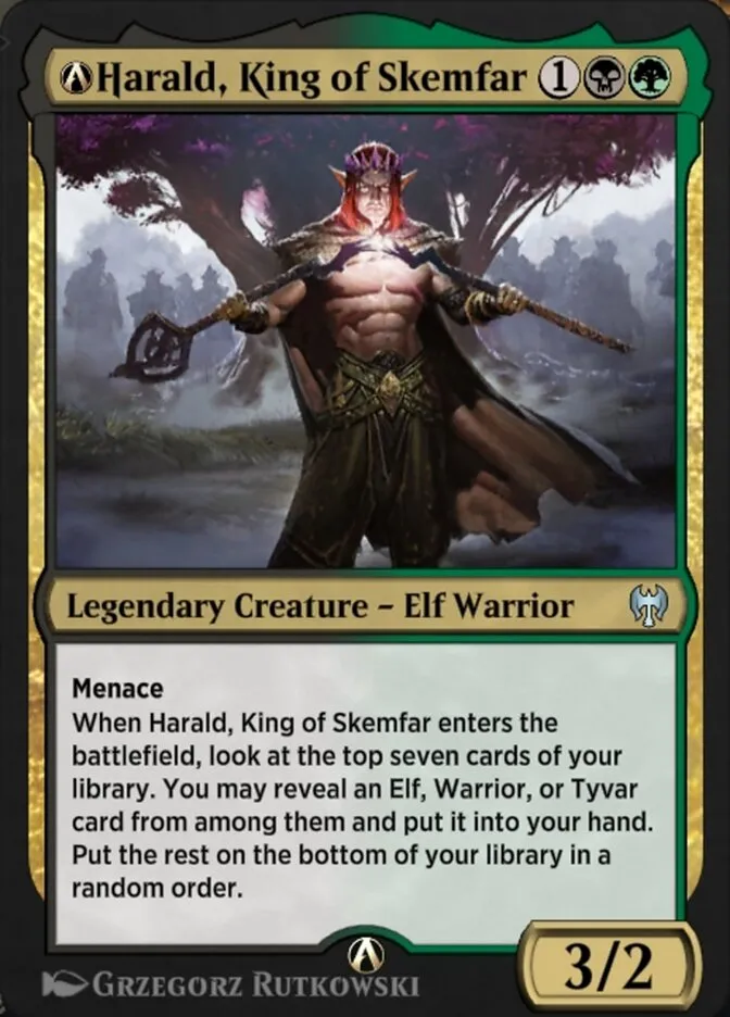 A-Harald, King of Skemfar Front Face