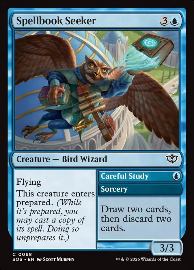 Spellbook Seeker // Careful Study Front Face