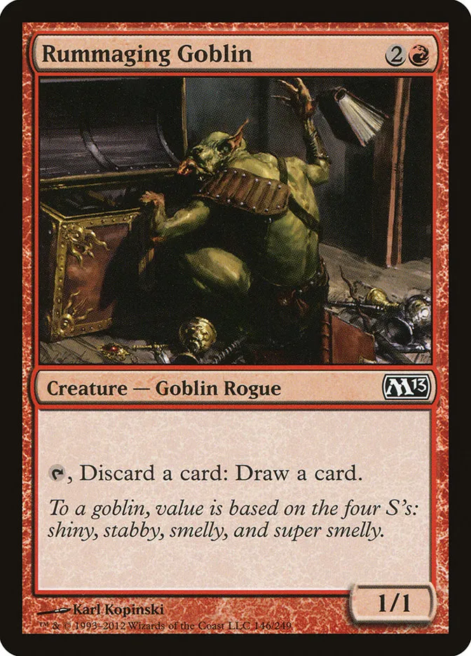 Rummaging Goblin Front Face