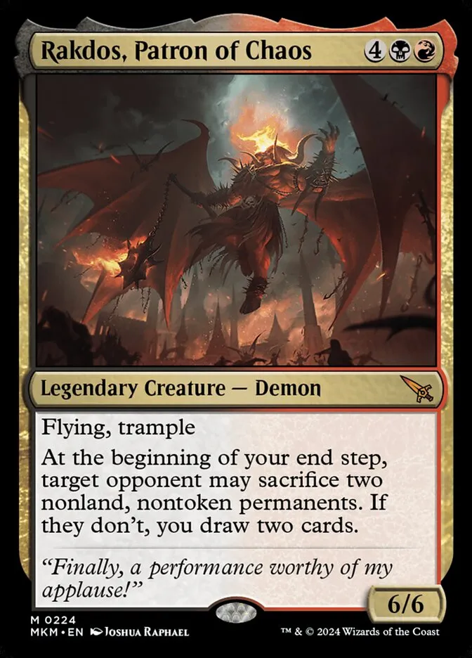 Rakdos, Patron of Chaos Front Face