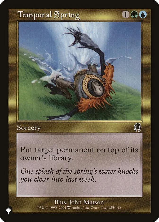Temporal Spring Front Face