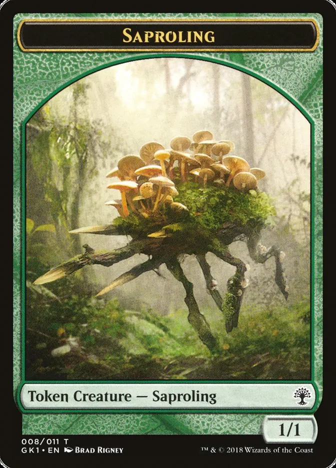 Saproling // Elf Knight Front Face