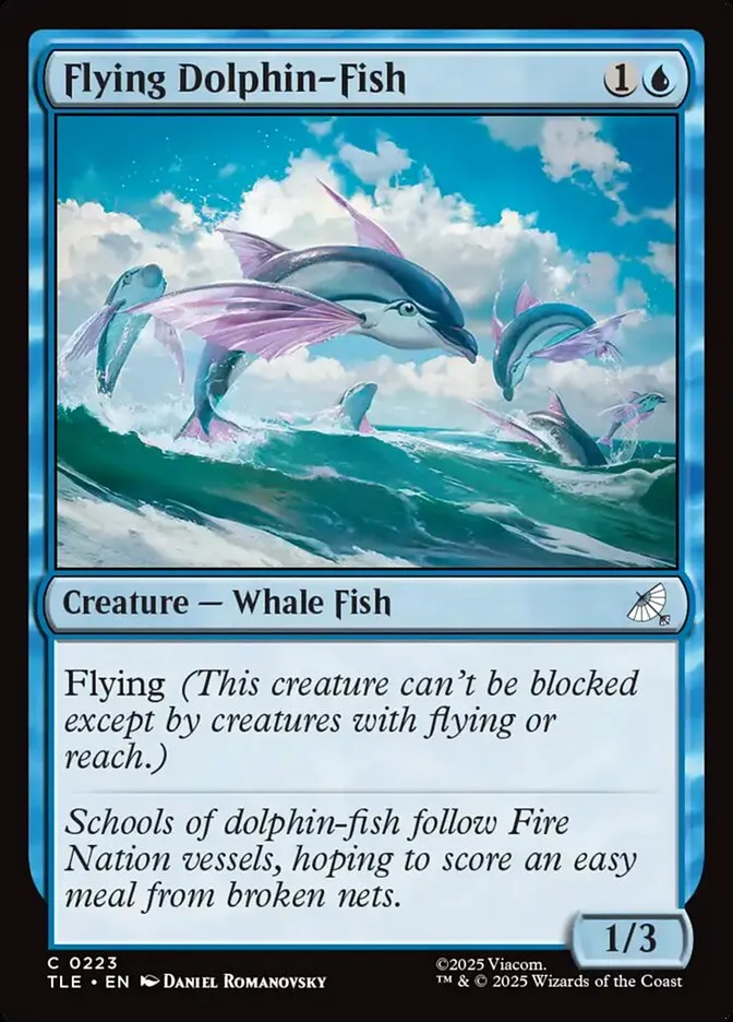 Flying Dolphin-Fish Front Face