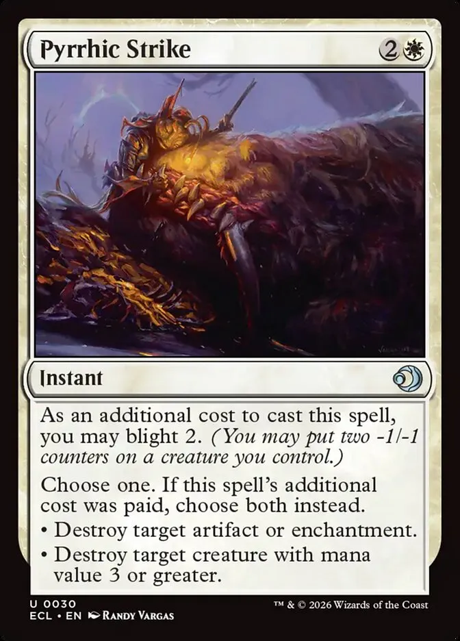 Pyrrhic Strike Front Face