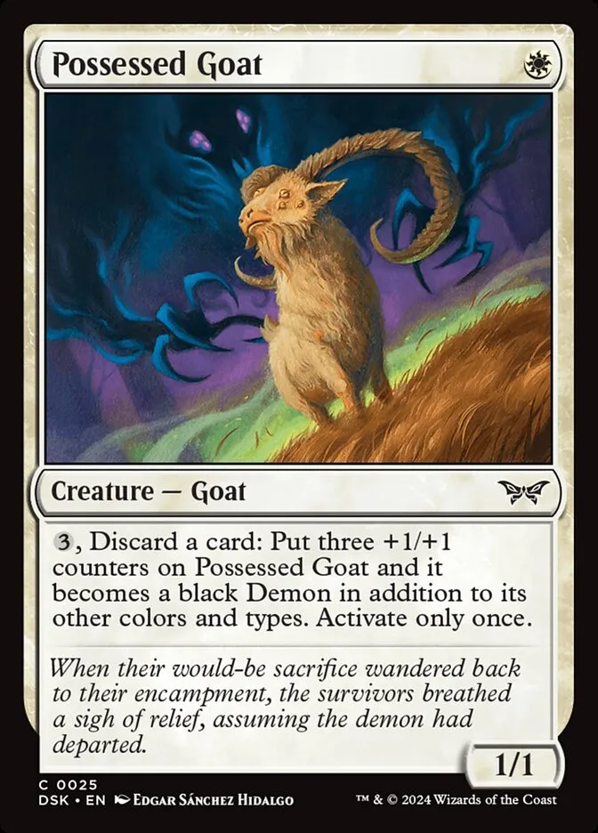 Possessed Goat Front Face