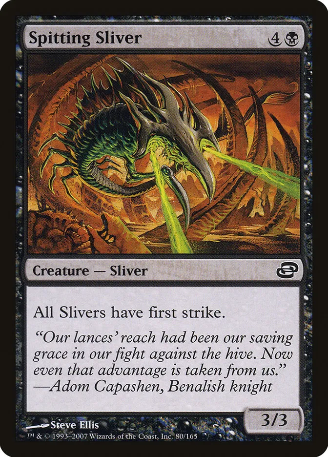 Spitting Sliver Front Face