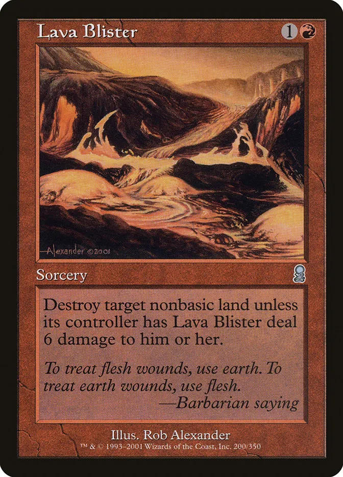 Lava Blister Front Face