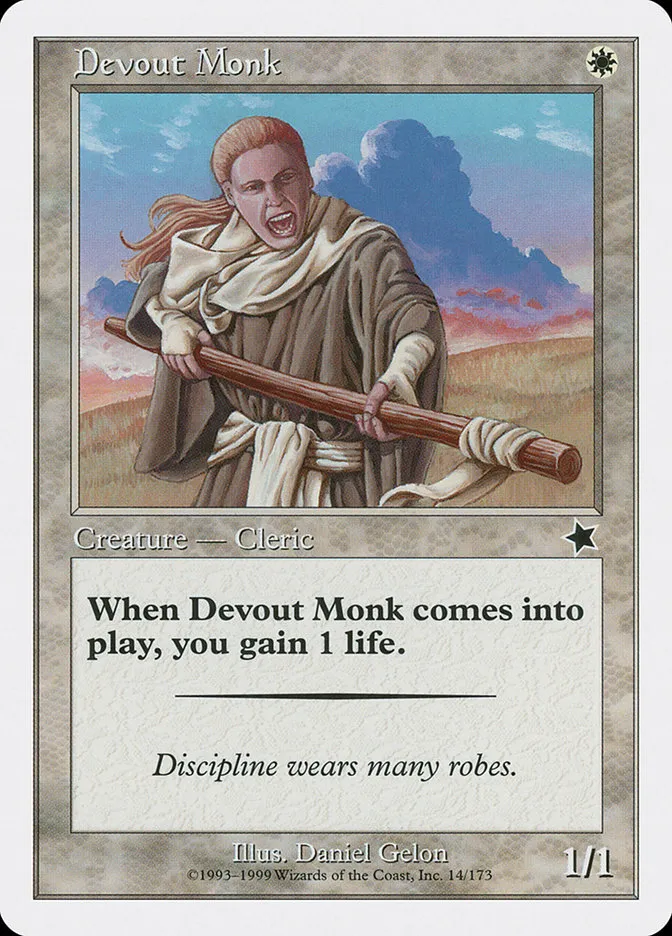 Devout Monk Front Face