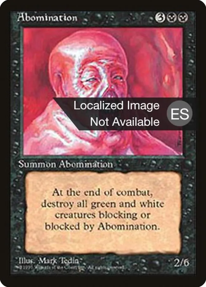 Abomination Front Face